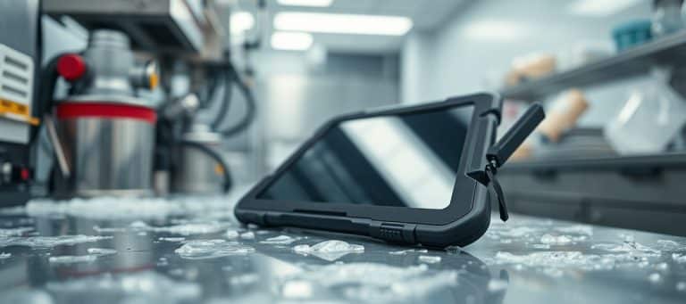 Tablette en laboratoire : protection et usage